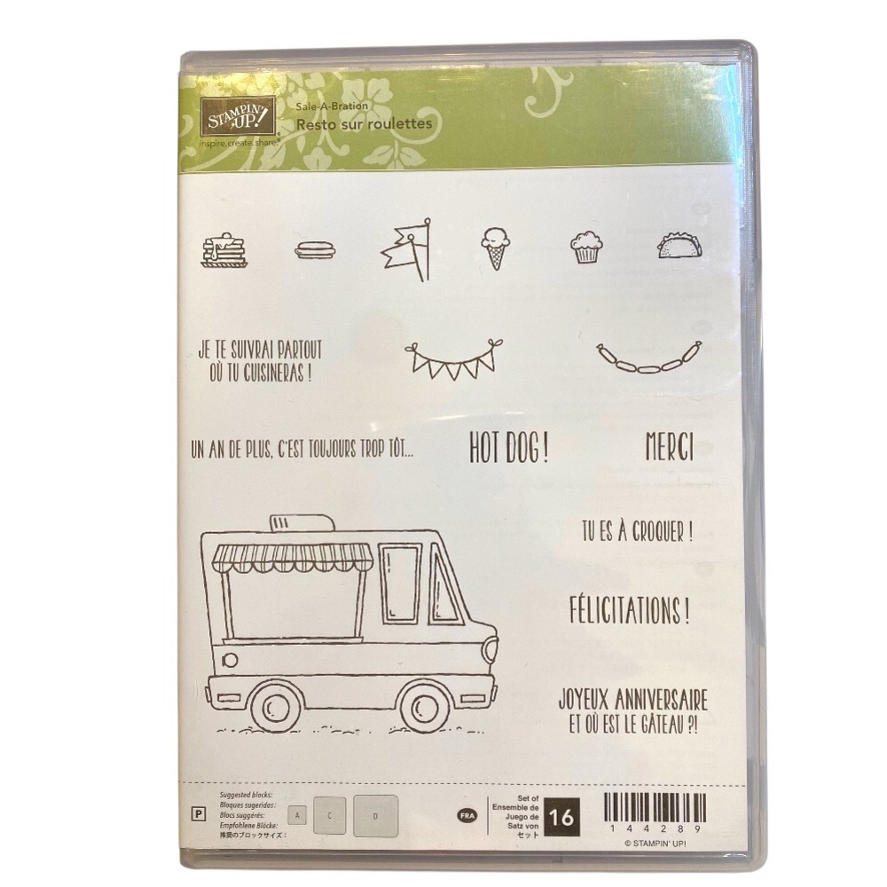 🍒 Stampin’Up! 🍒 “Resto sur roulettes” Stamp set.